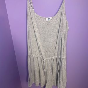 heathered gray romper